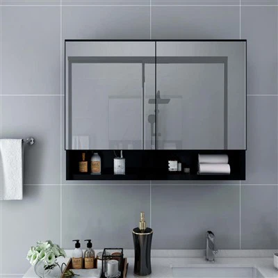 Gabinete de baño de espejo de tocador
